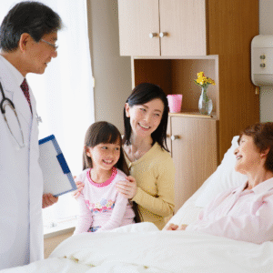 Emergency room doctor providing critical care.