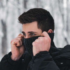 Wearing breathable cotton layers when it’s cold to protect skin prone to eczema.